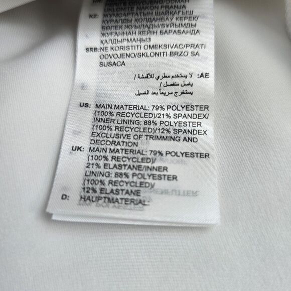 Adidas Tennis Y-Back Dress Womens Large 2 Piece With Shorts White New With Tags - Picture 15 of 16